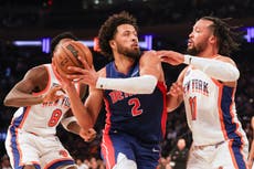 Cunningham logra un triple-doble y lleva a los Pistons a la victoria 120-111 sobre los Knicks