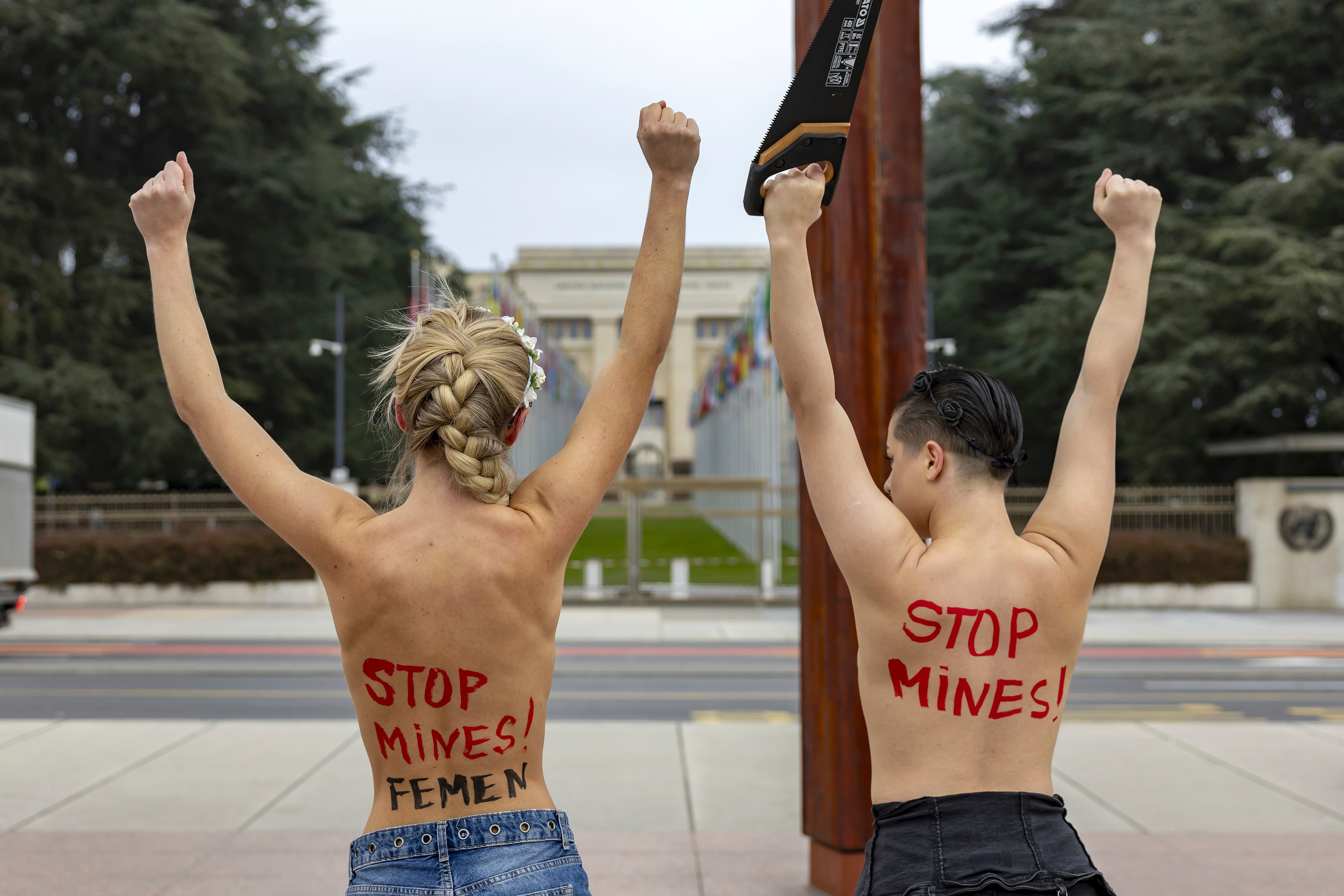 SUIZA-PROTESTA TOPLESS