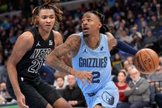 Los Grizzlies saldan cuentas al derrotar 135-119 a los Nets; lucen Morant y Bane