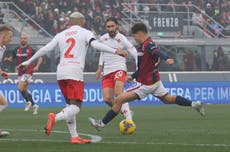 Jens Odgaard anota el gol de la victoria del Bolonia que pone fin a racha ganadora de la Fiorentina