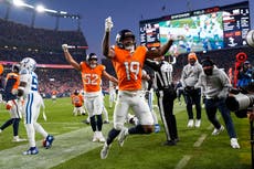 Broncos remontan con 5 robos de balón y vencen a Colts 31-13 acercándose a playoffs