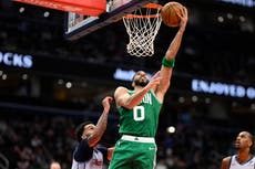 Jayson Tatum logra 28 puntos y 12 rebotes en la victoria de los Celtics 112-98 sobre los Wizards