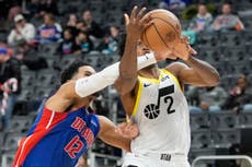 Jazz consigue su 2da victoria en 10 juegos al vencer 126-119 a los Pistons