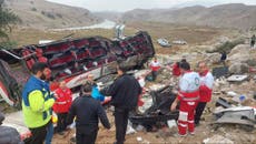 Accidente en zona remota de Irán deja nueve muertos y 14 heridos