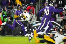 Lamar Jackson y Ravens alcanzan a Steelers en la cima divisional al doblegarlos por 34-17