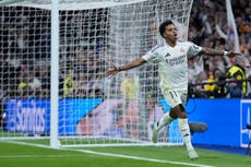 Real Madrid despide el año con una victoria de 4-2 sobre el Sevilla en la Liga española