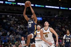 Jokic supera inicio lento y logra triple-doble en victoria 132-129 de Nuggets sobre Pelicans