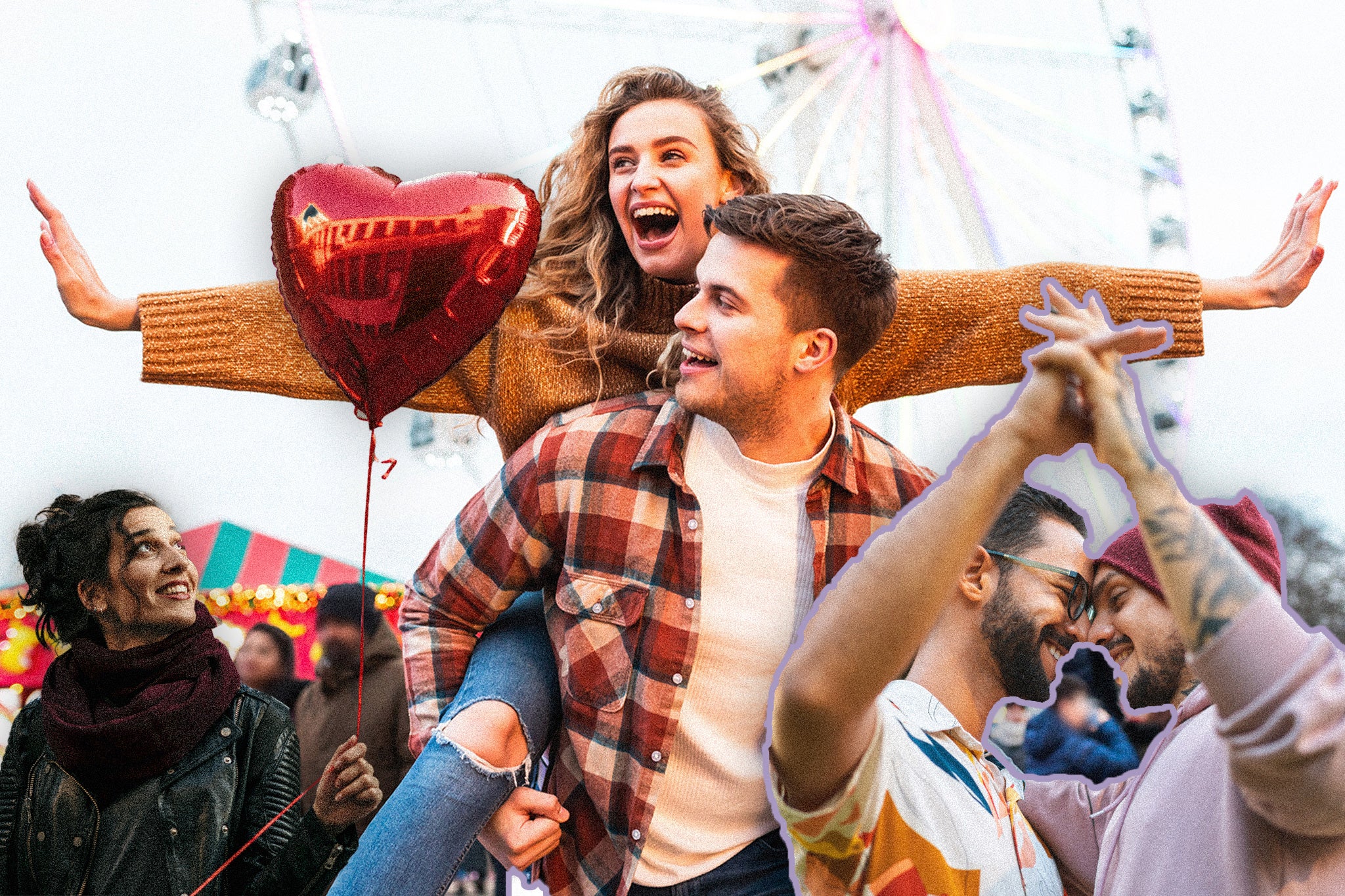 Pareja disfrutando del Día de San Valentín