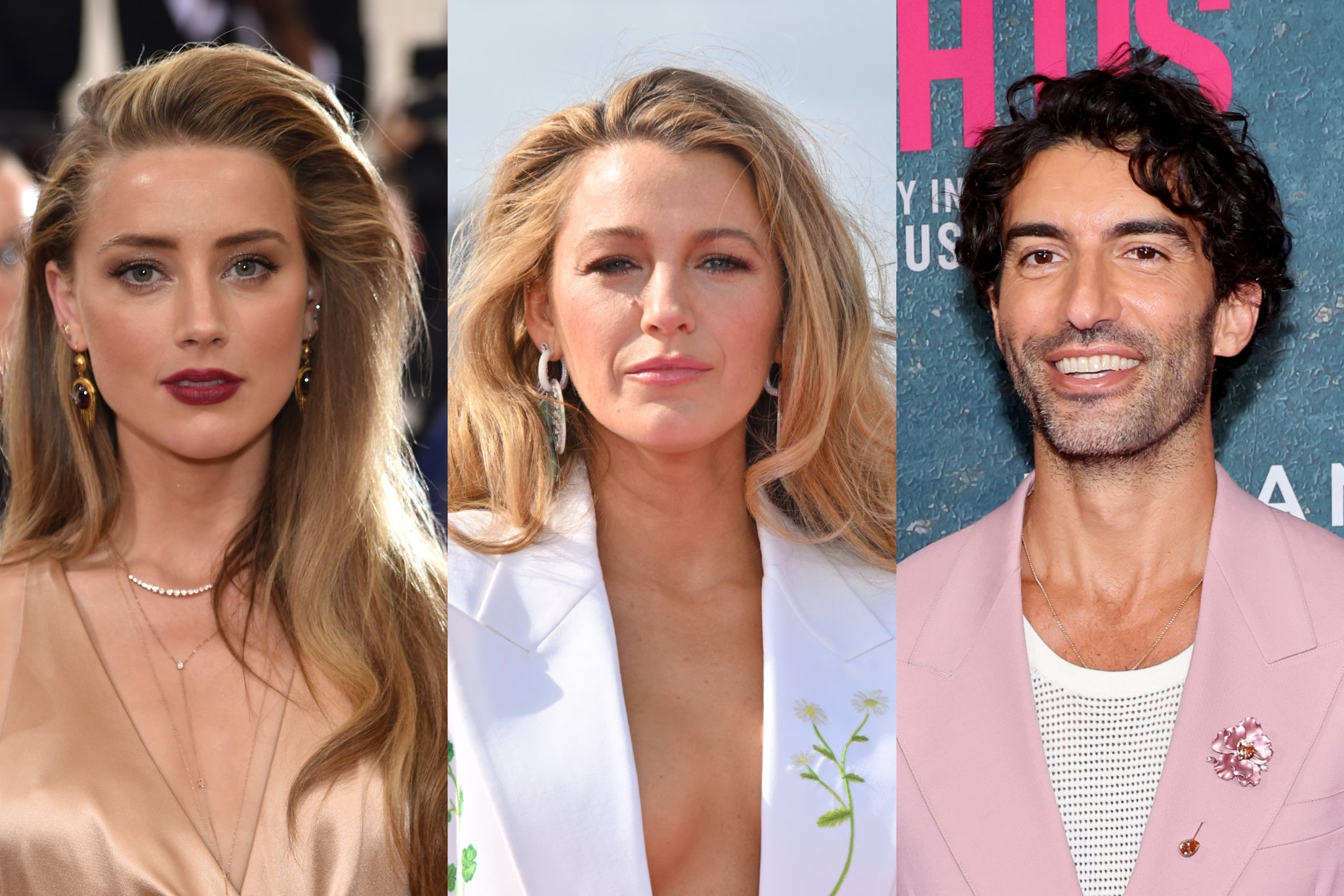 Amber Heard, Blake Lively y Justin Baldoni