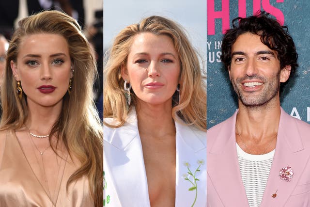 <p>Amber Heard, Blake Lively y Justin Baldoni</p>