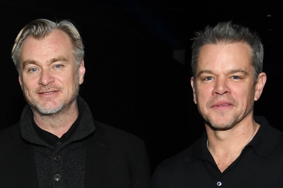 Christopher Nolan y Matt Damon promocionan juntos la película ‘Oppenheimer'