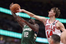 Middleton y López destacan y Bucks aplastan 112-91 a los Bulls sin Giannis ni Lillard