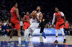 Towns y Anunoby anotan 31 puntos y llevan a los Knicks a vencer 139-125 a Raptors