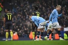 Haaland falla un penal y el Man City pierde más puntos, tras empate 1-1 con Everton