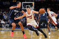 Herro acierta un tiro en el último segundo y el Heat vence 89-88 al Magic