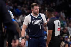 Mavs se quedarán al menos un mes sin su astro Doncic por lesión de pantorrilla, según fuente de AP