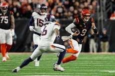 Burrow lanza pase de TD de 3 yardas en tiempo extra y Bengals vencen 30-24 a Broncos