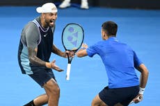 Djokovic y Kyrgios caen ante favoritos en dobles de Brisbane International