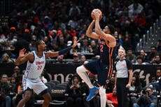 Los Knicks llegan a ocho triunfos consecutivos al superar 126-106 a Wizards