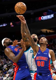 Tobias Harris anota 24 puntos y los Pistons resisten para vencer 98-94 a los Hornets