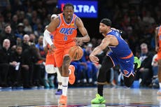El Thunder remonta para vencer 117-107 a Knicks e hilvanar 14 victorias seguidas