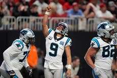 Con 5 TDs de Bryce Young, Panthers vencen 44-38 a Falcons 44-38 en tiempo extra