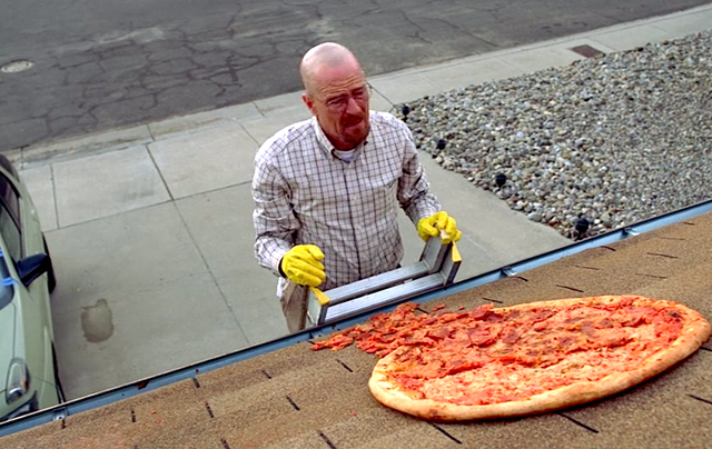 La célebre escena de la pizza en 'Breaking Bad'