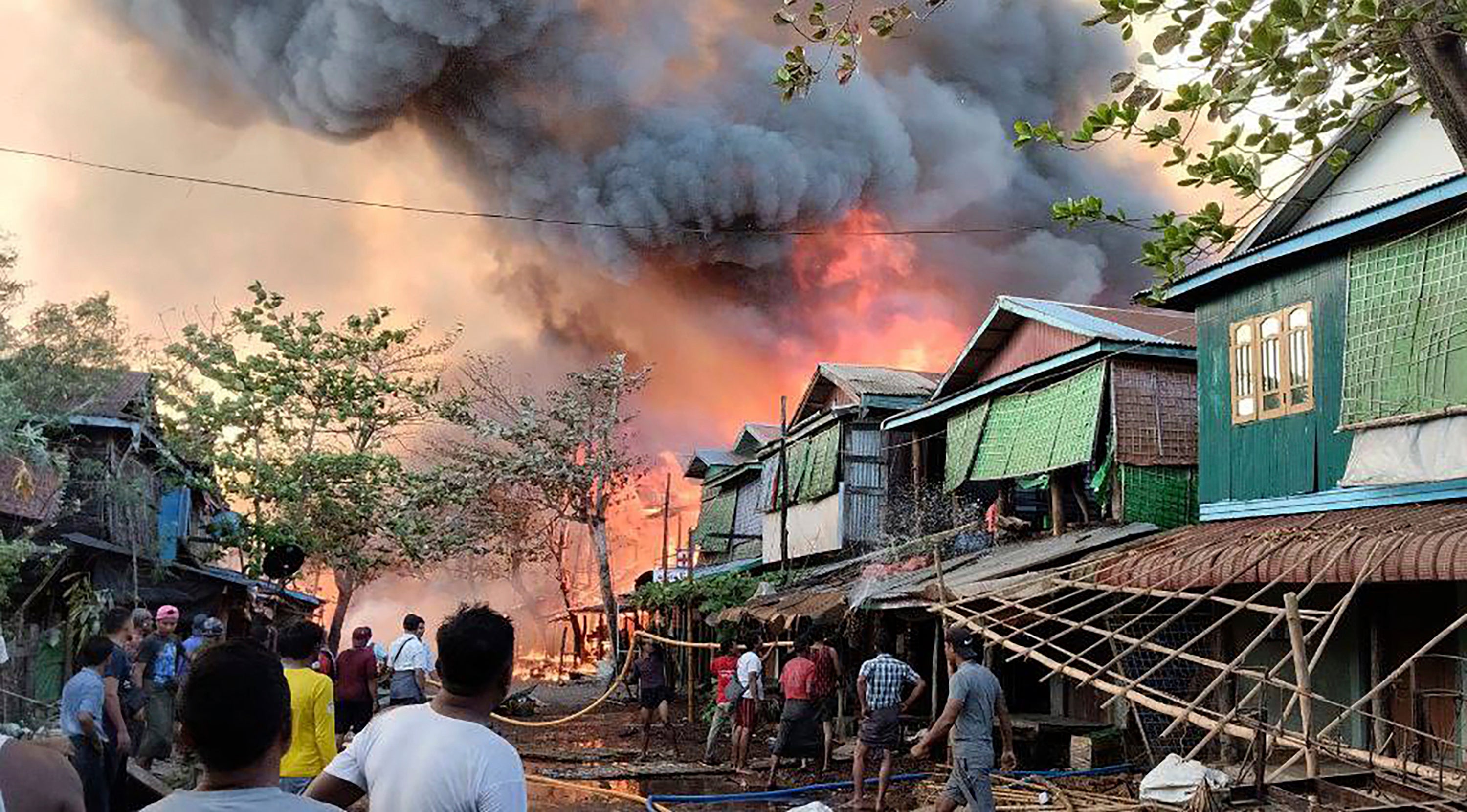 MYANMAR-ATAQUE AÉREO