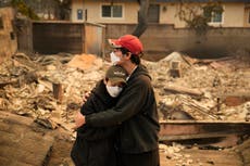 En Los Ángeles, la gente compra filtros de aire y usa mascarillas contra la contaminación por humo