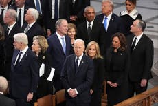 El funeral de Jimmy Carter reúne a 5 presidentes de EEUU en su honor