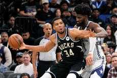 Antetokounmpo anota 41 y Bucks resisten ante Magic para imponerse por 109-106