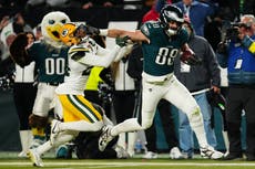 Hurts lanza para 2 TD's y Goedert hace una jugada estelar en victoria de Eagles 22-10 sobre Packers