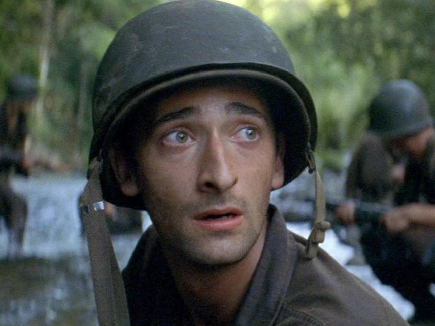 Adrien Brody en 'La delgada línea roja'