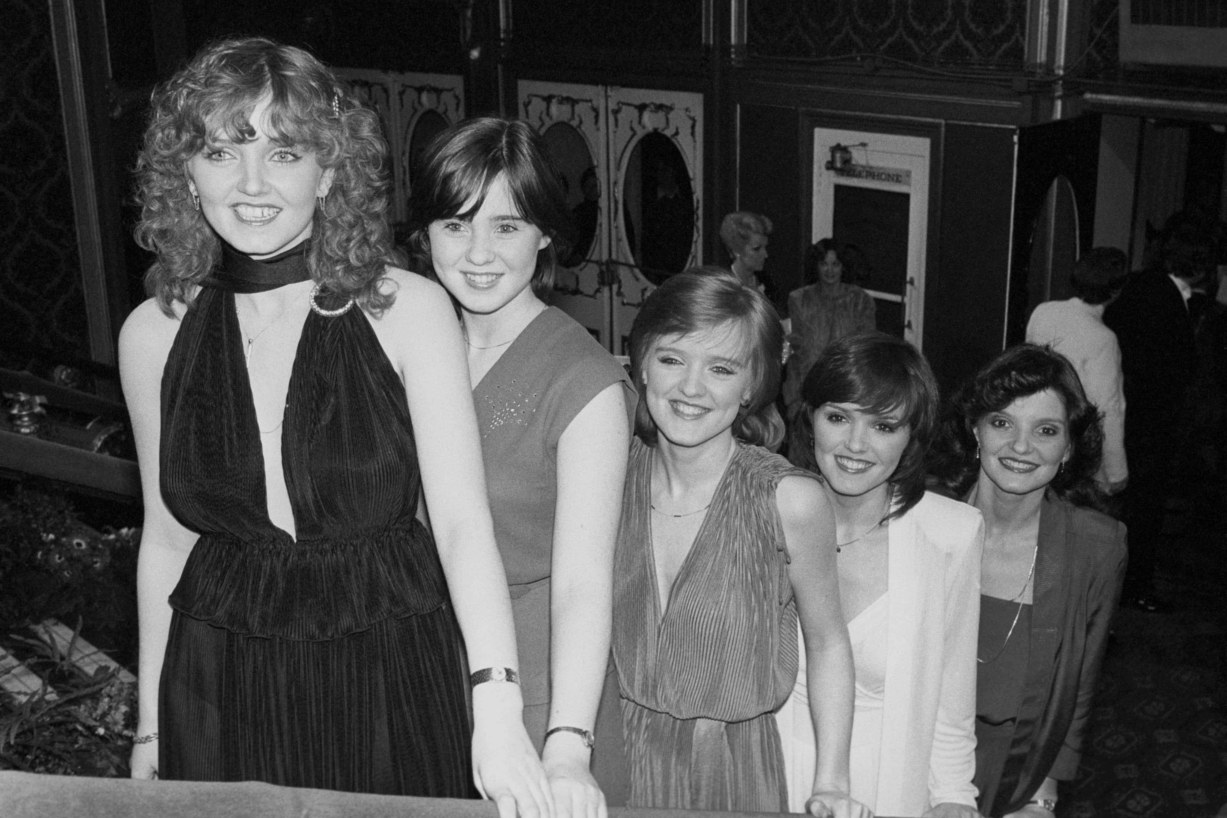 Linda, Coleen, Bernie, Maureen y Anne en 1980