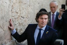 El presidente argentino Javier Milei recibe el Premio Genesis de Israel