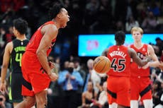 Barrett brilla y Raptors doblegan 110-97 a Celtics, que los habían vencido 10 veces seguidas