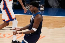 Edwards logra 36 puntos y 13 rebotes para llevar a Timberwolves a triunfo ante Knicks, 116-99