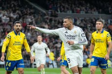 Mbappé brilla en goleada 4-1 del Real Madrid ante Las Palmas. Los merengues asumen liderato español