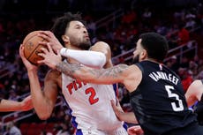 Cunningham anota 32 y Pistons vencen 107-96 a Rockets