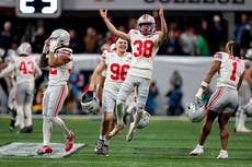 Ohio State gana primer título nacional desde 2014 al superar 34-23 a Notre Dame