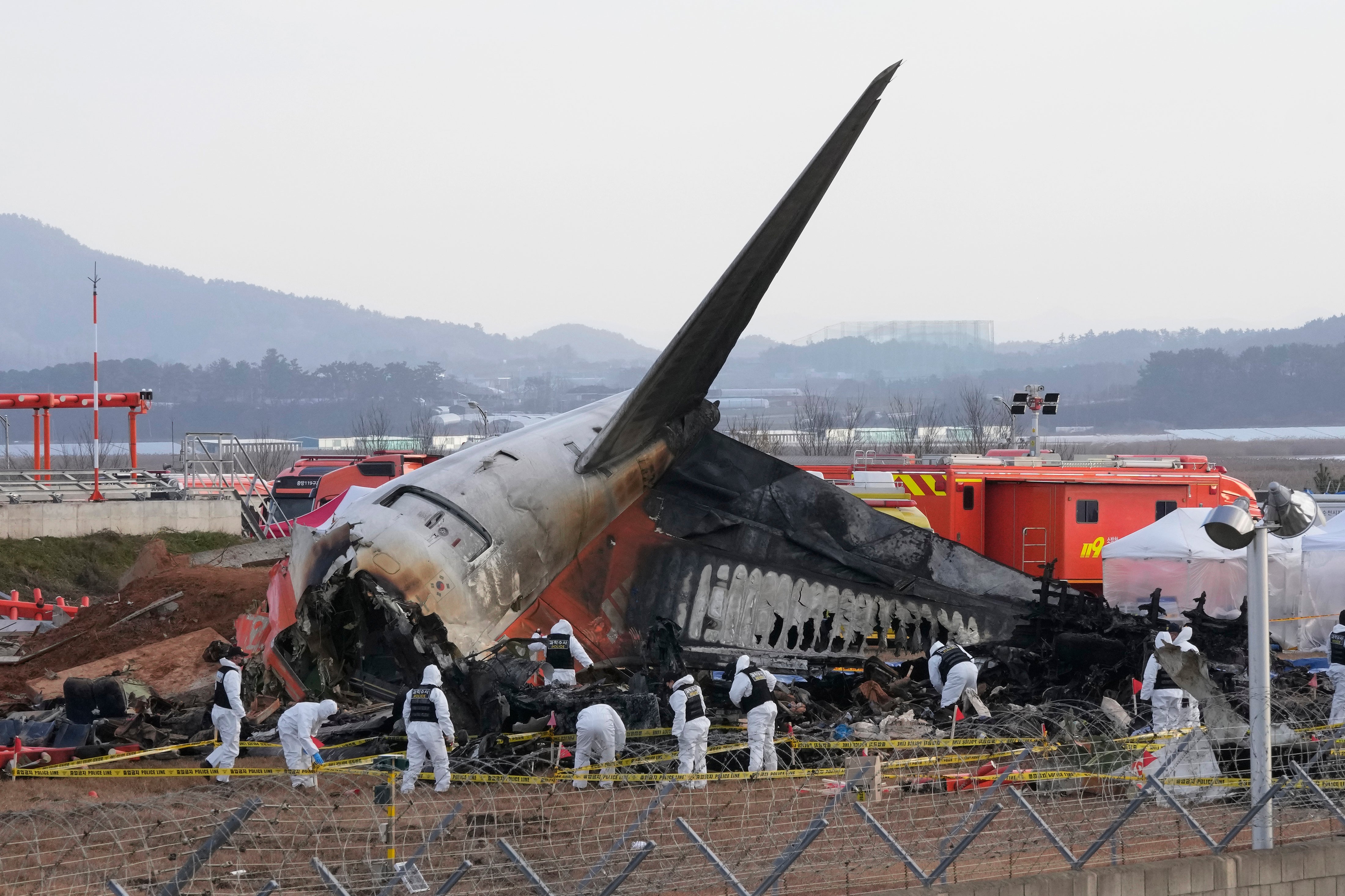 COREA DEL SUR-AVIÓN-INCENDIO