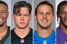 Finalistas MVP de la NFL: Josh Allen, Saquon Barkley, Joe Burrow, Jared Goff y Lamar Jackson