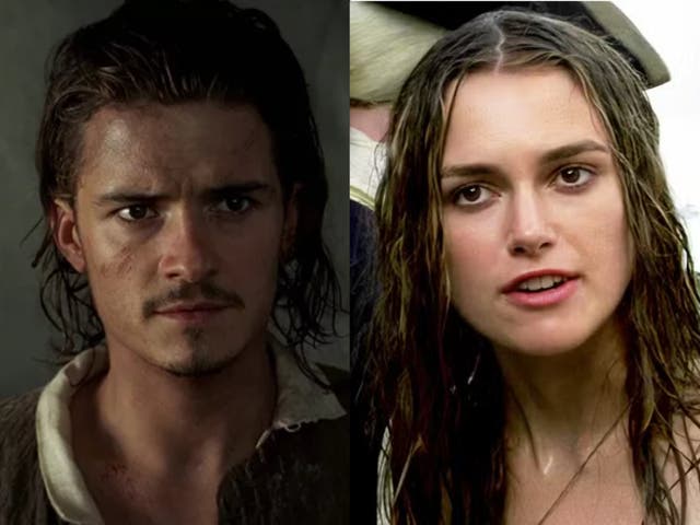 <p>Orlando Bloom y Keira Knightley protagonizaron los tres primeros filmes de la franquicia</p>