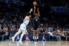 Keon Johnson anota 18 puntos y Nets vencen a Hornets 104-83 para romper racha de 7 derrotas