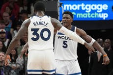 Anthony Edwards anota 33 puntos y los Timberwolves vencen 121-113 a los Suns