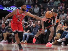 Los Bulls vencen 122-106 a los Raptors y ponen fin a la mejor racha de Toronto