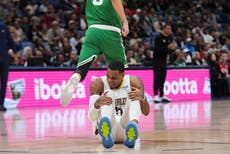 Pelicans anuncian que Dejounte Murray se rompió tendón de Aquiles y su temporada ha terminado