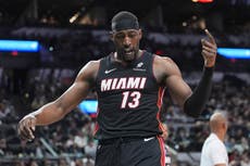 Adebayo anota de 19 pies y suma 30 puntos en la victoria del Heat 105-103 sobre Spurs
