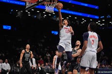 Wizards hilvanan tercera victoria seguida al vencer 119-102 a los Nets