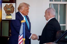 Trump recibe un morboso regalo del primer ministro israelí